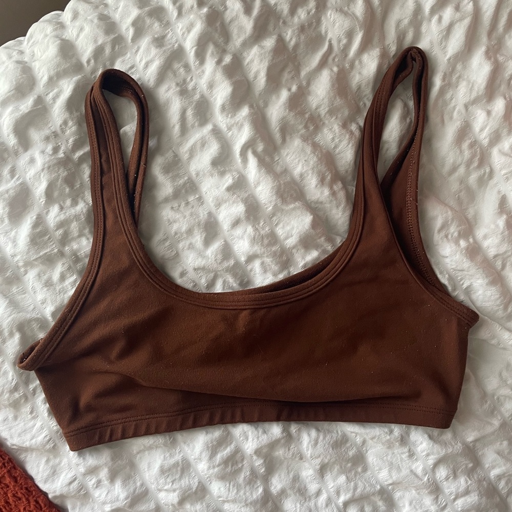 TNA Brown Bra Top
